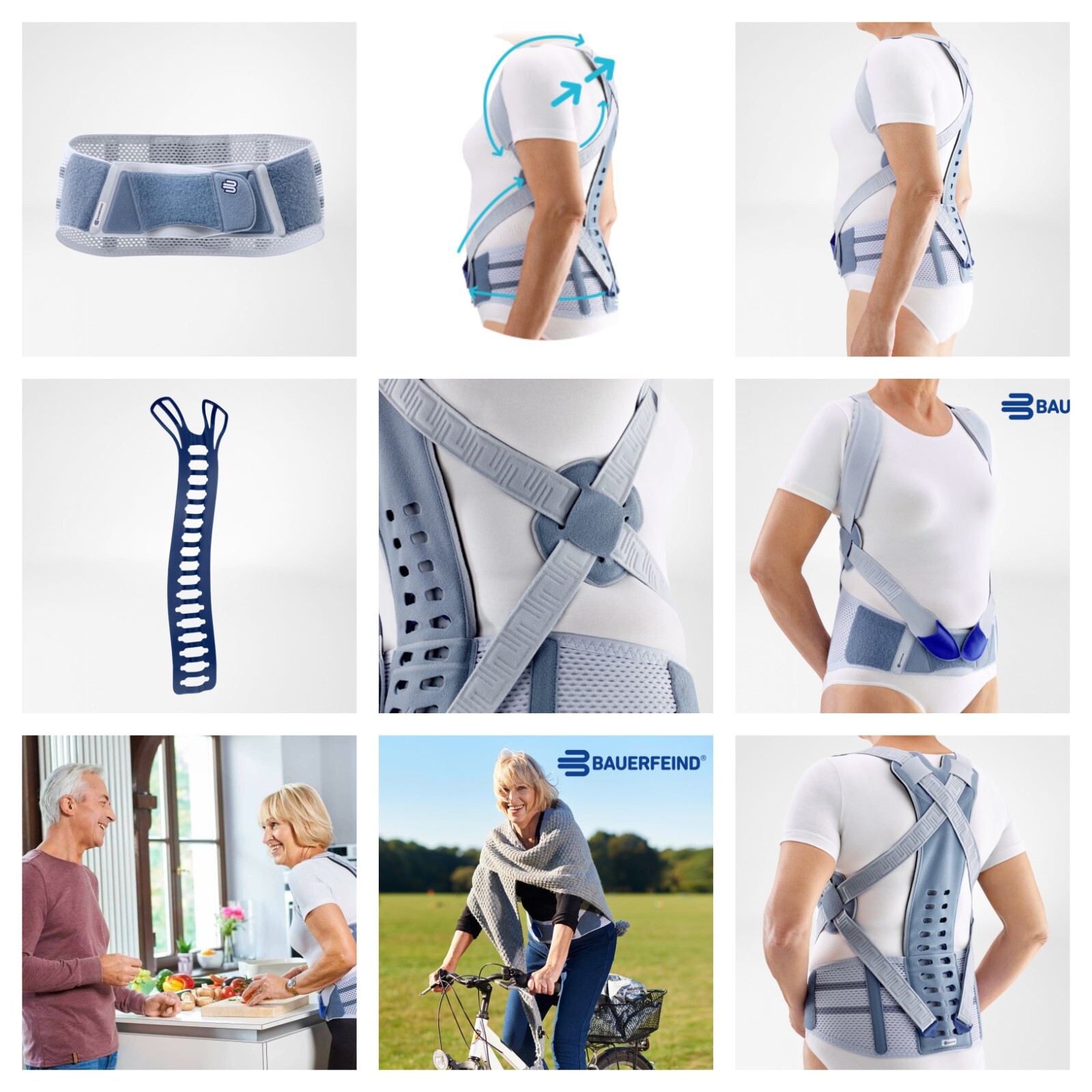 Bauerfeind Spinova Osteo Active straightening back orthosis stabilize osteoporos