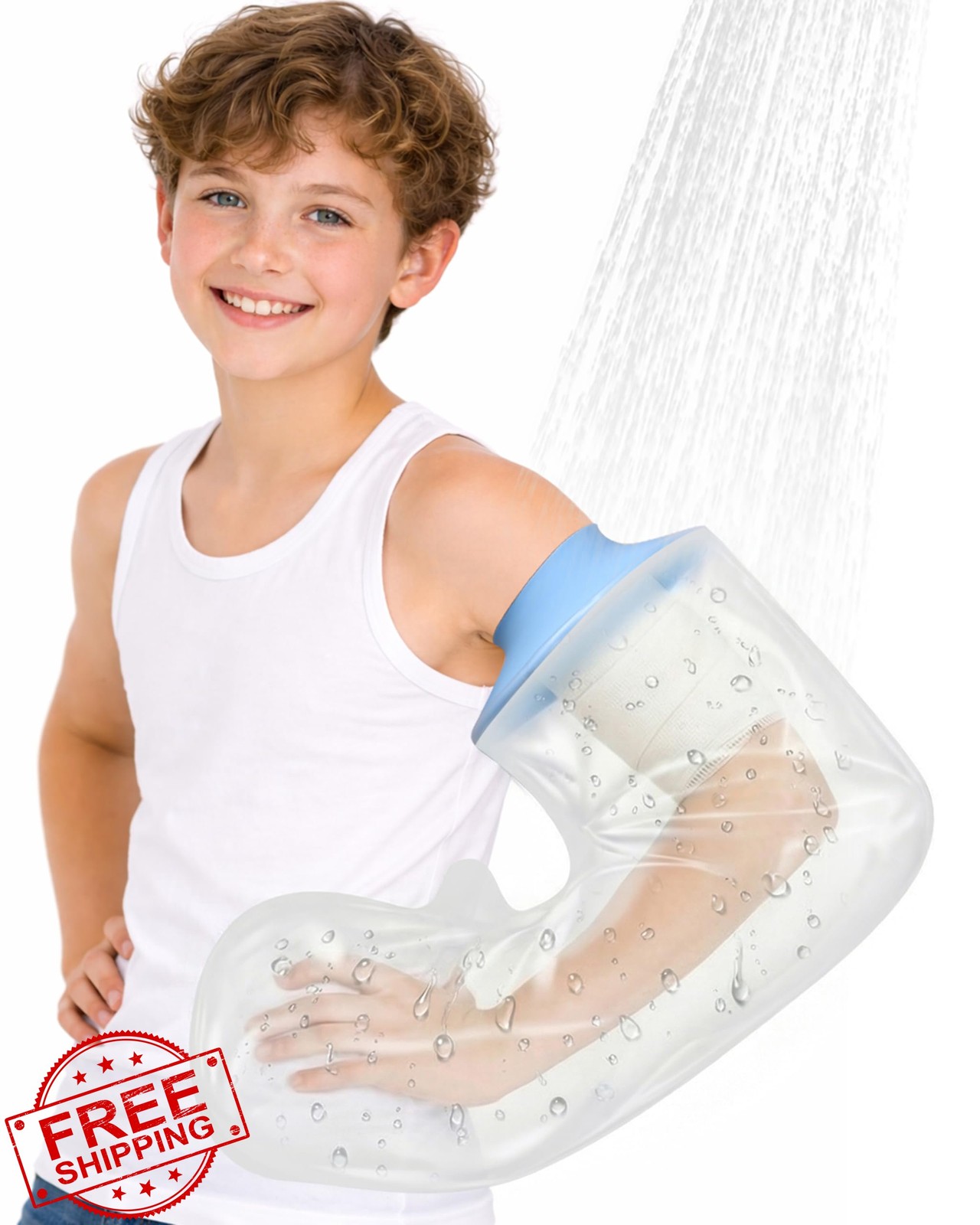 quiheat Arm Cast Cover Light Blue Arm-L