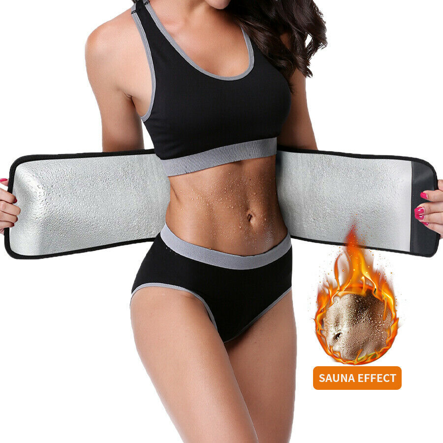 Waist Trimmer For Women Sauna Trainer Wrap Sweat Belt Stomach Shaper Weight Loss