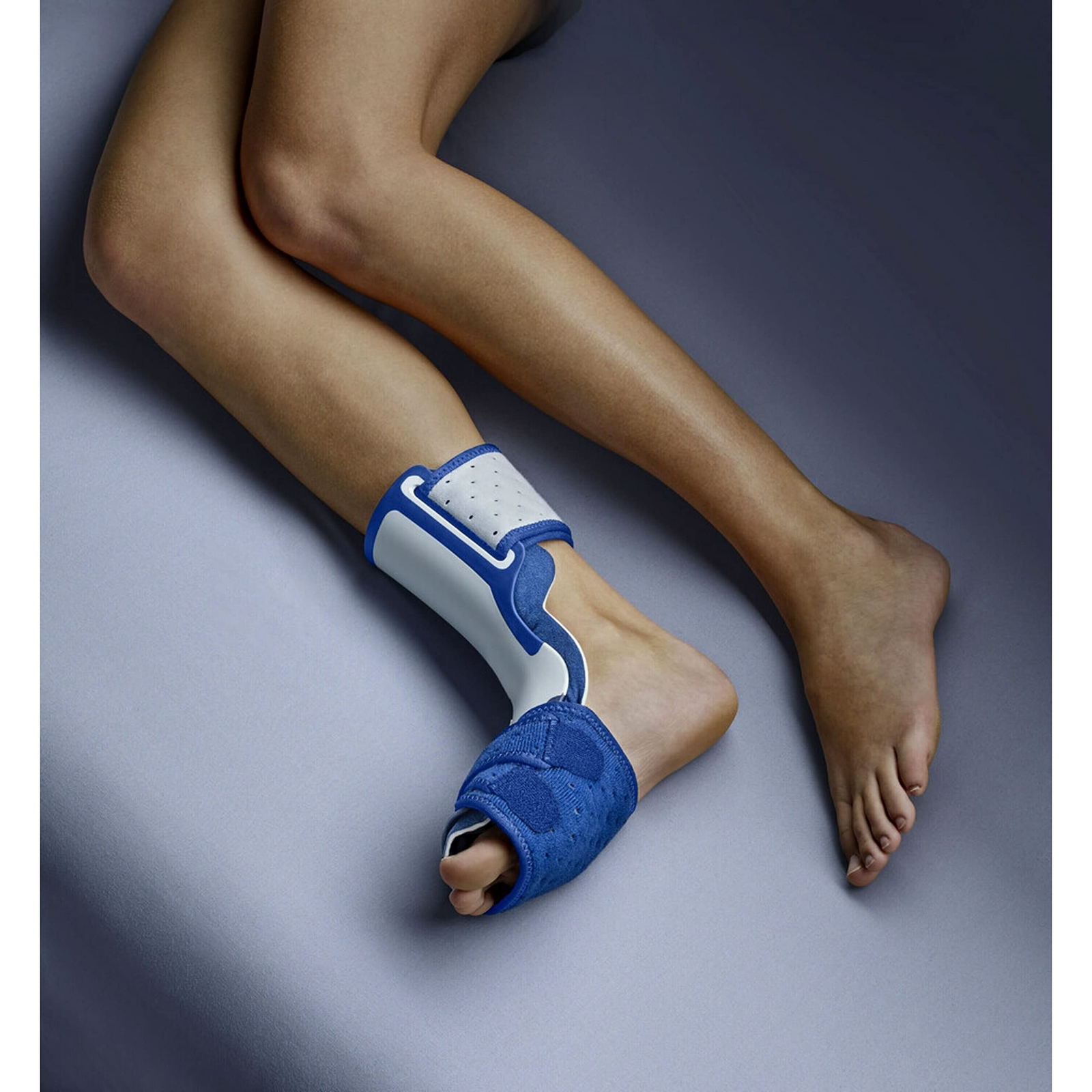 Navy Orthopedic Brace for Plantar Fasciitis Adjustable Low Profile Support