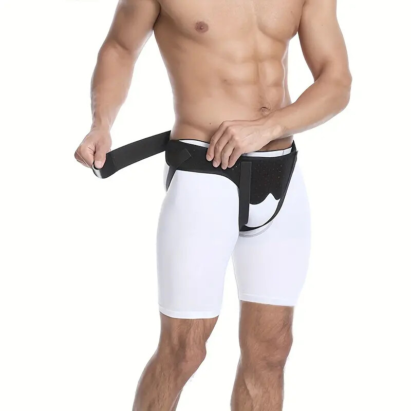 Men’s Inguinal Hernia Support Belt Double Groin Hernia Pain Relief Truss Brace