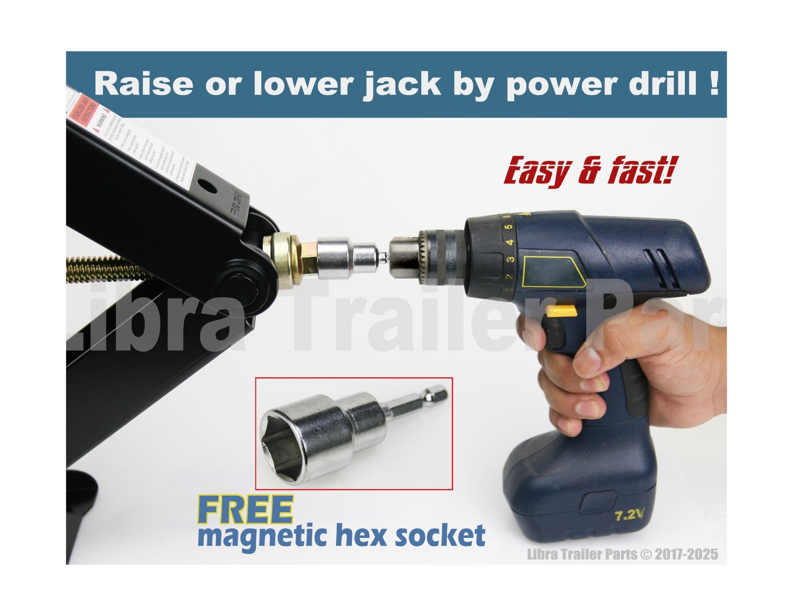 LIBRA Set 4 24″ 6000lbs RV Trailer Camper Stabilizer Leveling Scissor Jacks w…