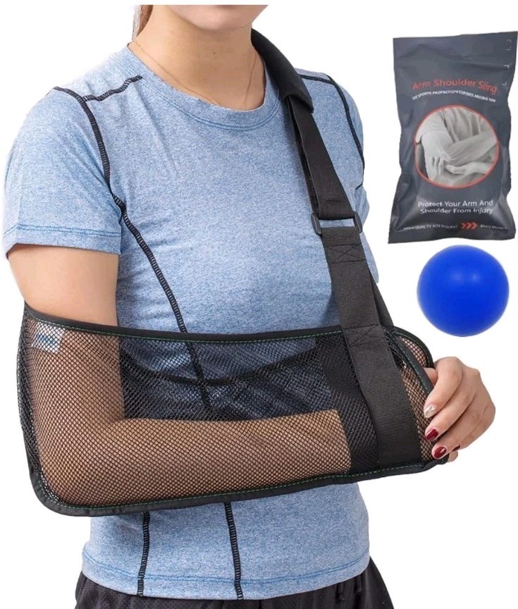 Mesh Arm Shoulder Sling – Medical Shoulder Immobilizer for Shower – Adjustabl…