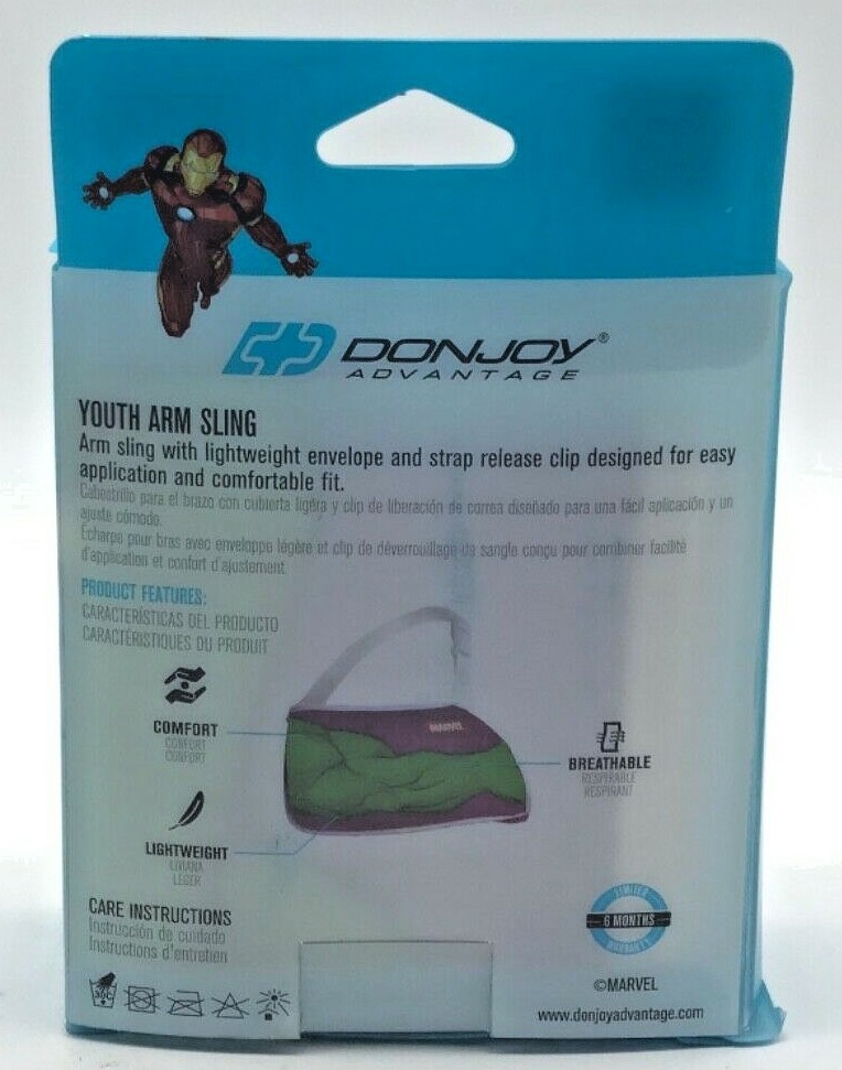 Marvel THE HULK Adjustable Arm Sling with Release Clip Shoulder Mild YOUTH