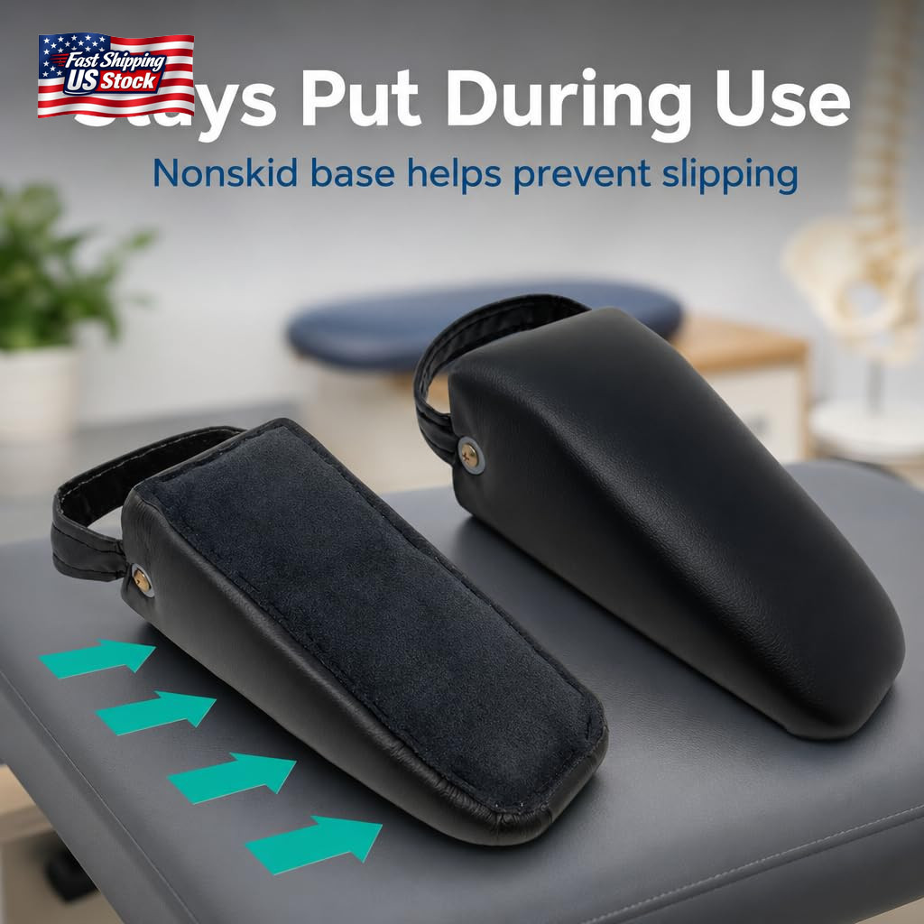 Pelvic Sacral SOT Blocks Non Slip Base 1/Pair Upholstered Black