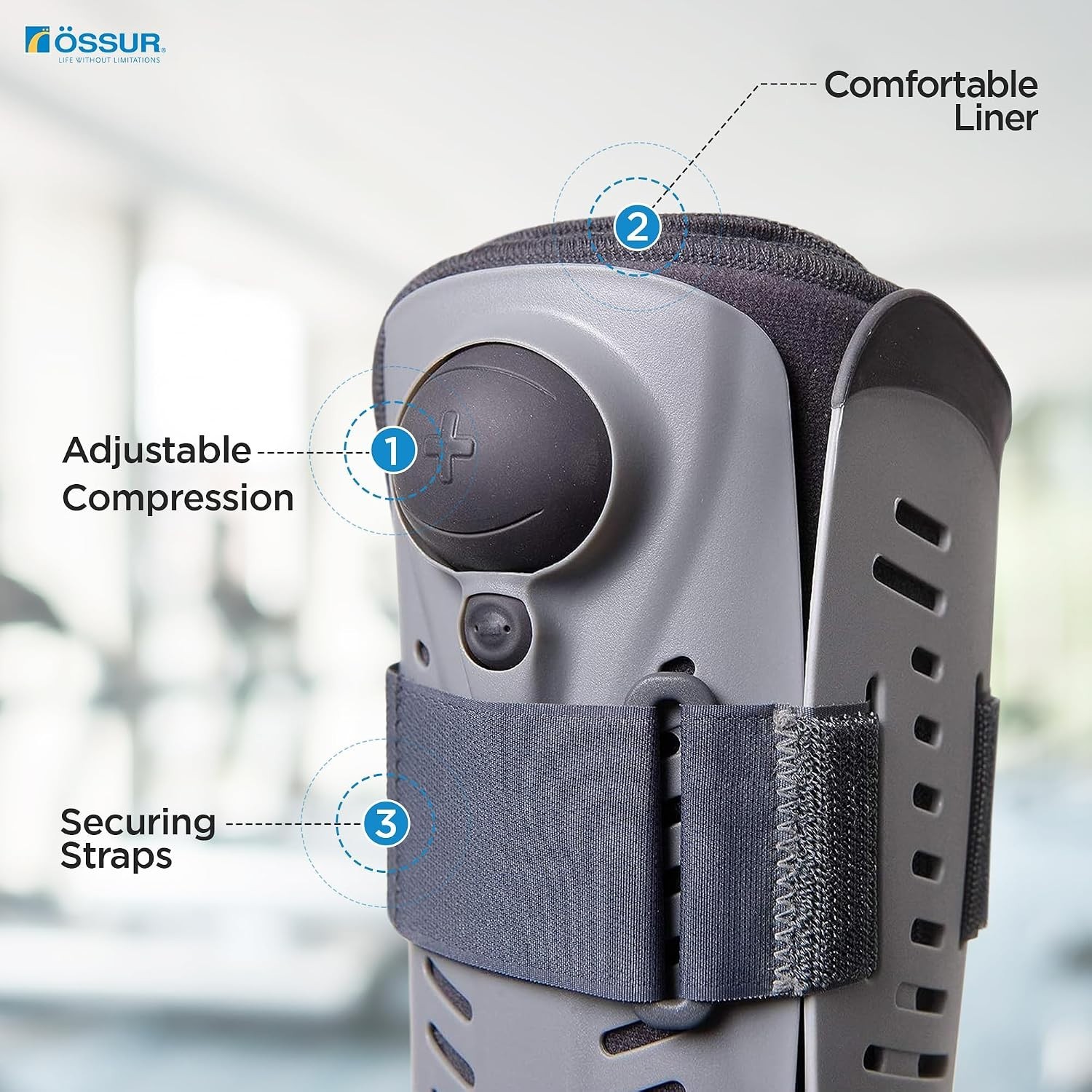 Rebound Air Walker Boot – Comfortable High Top Healing Support for Injuries -…
