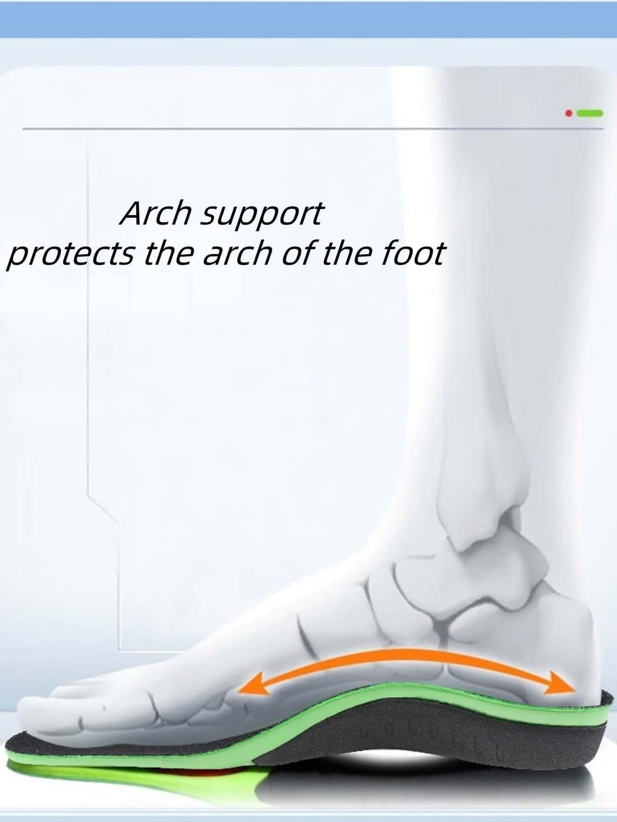 Xstance Insoles Plantar Fasciitis Arch Leg Support Insoles Fit for Men & Women