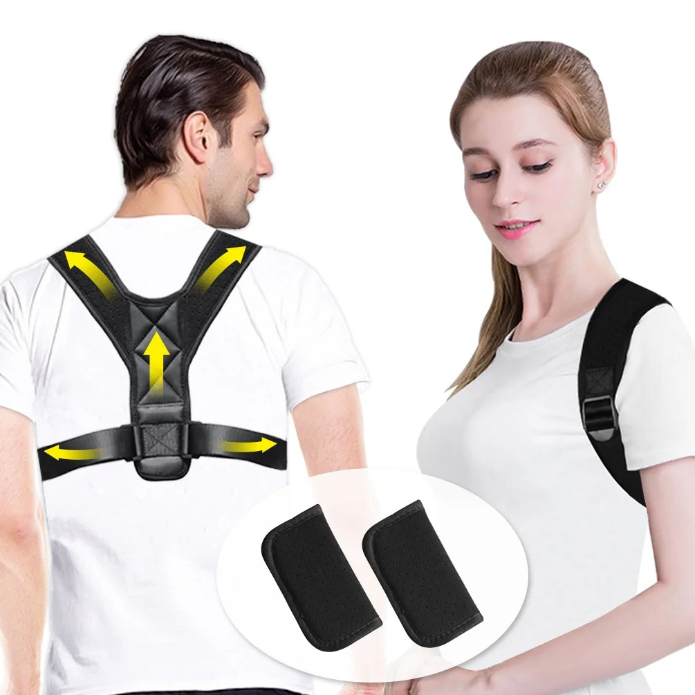 Posture Corrector Belt with Underarm Pads, Adjustable Clavicle Shoulder Back Bra