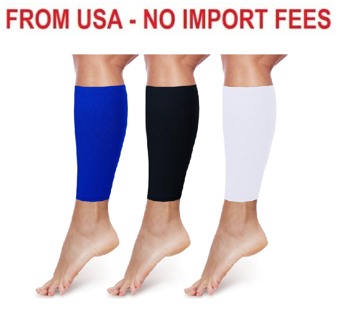 3 Pairs Calf Compression Sleeves for Men And Women Football Leg Sleeve Footless