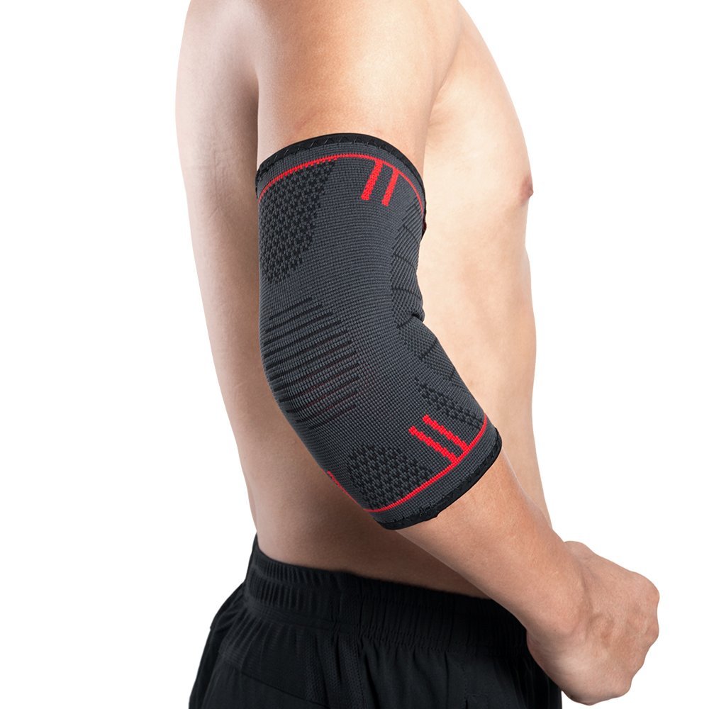 Kuangmi Elbow Compression Sleeve Brace Support Arm Protection Injury Relief