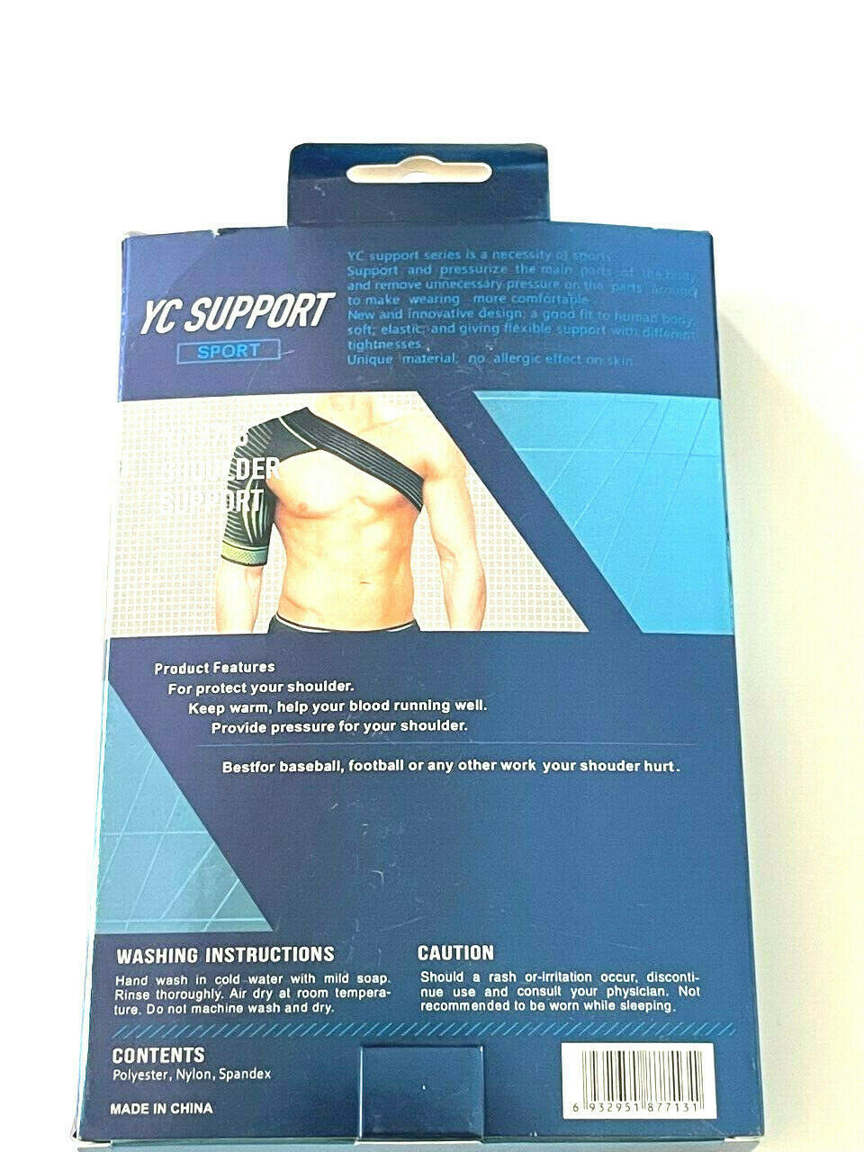 Shoulder Brace Cuff Pain Relief Support Adjustable Belt Sleeve Sprains NEW