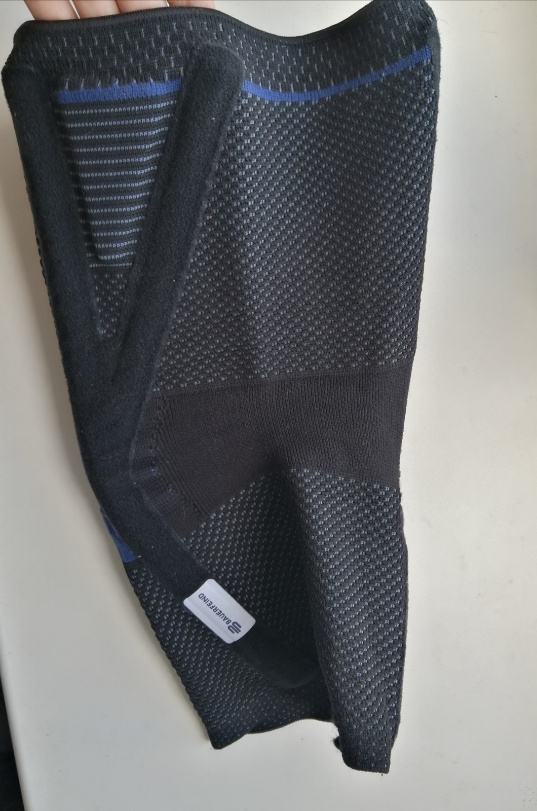 Bauerfeind Genutrain P3 Knee Brace Size 6 Left Size XXL Knee Support Black