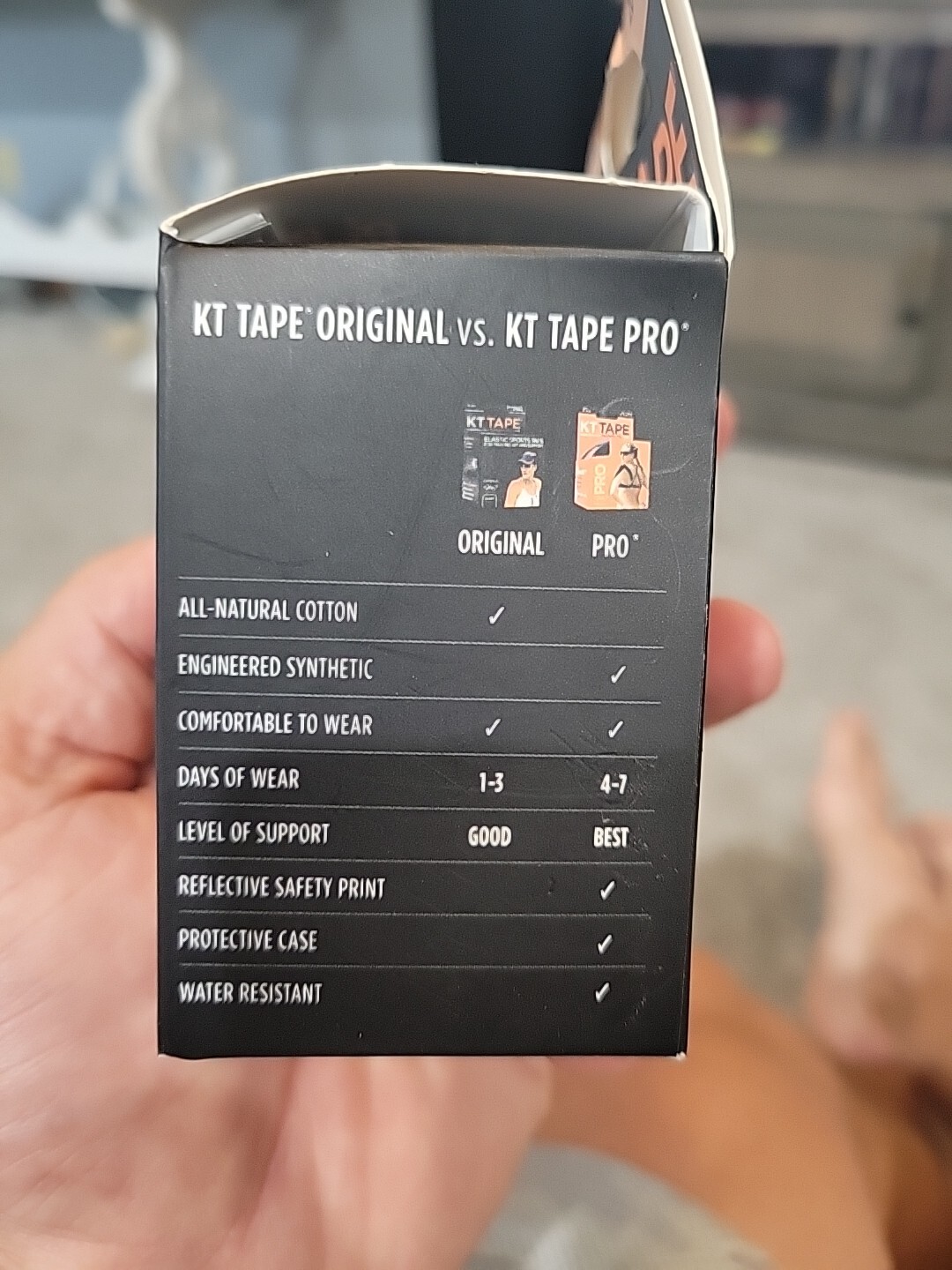 KT TAPE Original Cotton Elastic Kinesiology Therapeutic Tape 20 Pre-Cut 10 inch