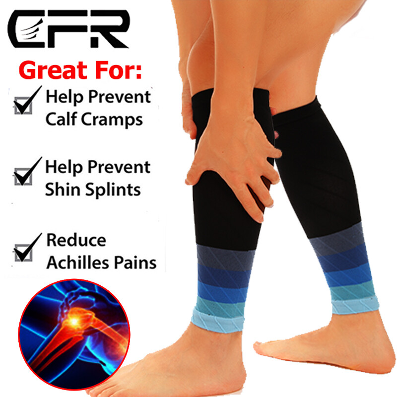 1-2PCS Calf Sleeve Compression Brace Shin Splint Leg Support Lower Muscle Pain