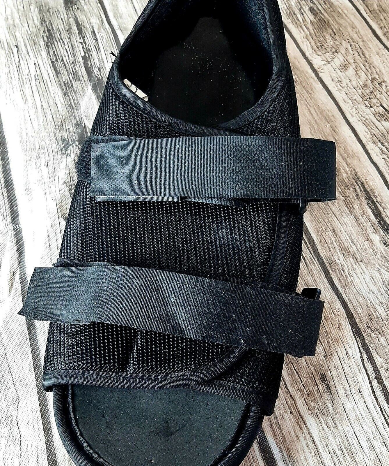 Medical Surgical Post Op Walking Shoe Open Toe Size Medium/Large – Black