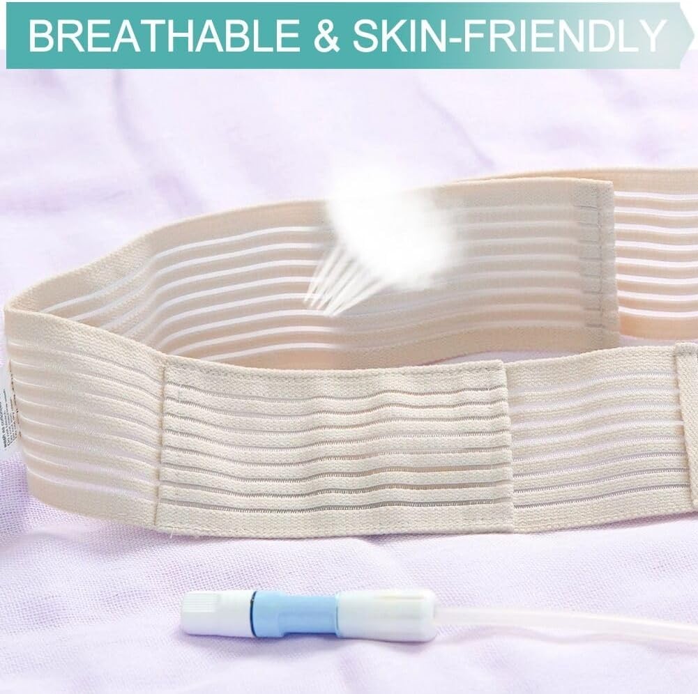 Breathable Peritoneal Dialysis Belt PD Catheter Holder G Peg Feeding Tube Cover