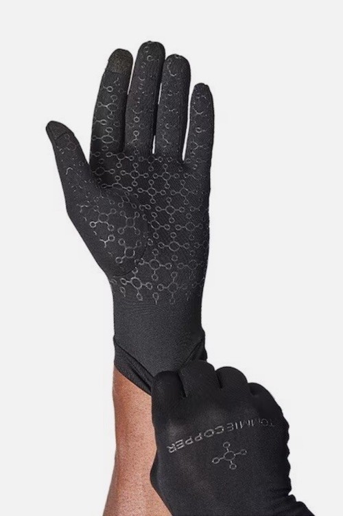 Tommie Copper Compression Gloves Full Finger Infrared Infused Pain Relief L / XL