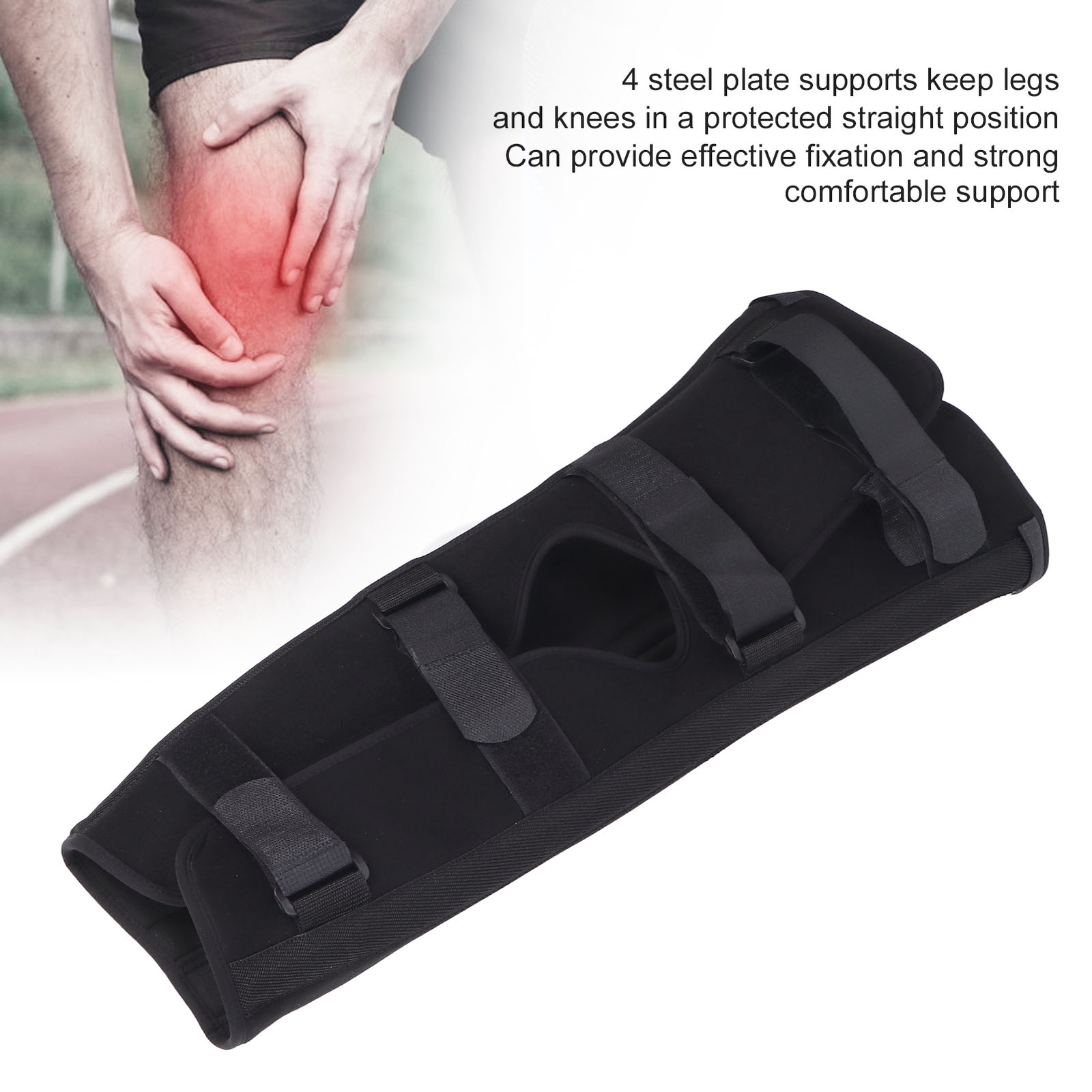Knee Immobilizer Strong Comfortable Support Practical Knee Splint Brace With Fou