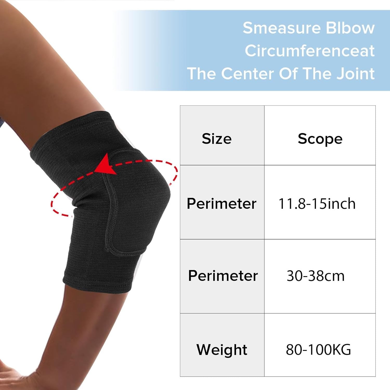 Elbow Compression Sleeve Brace Support Sponge Breathable Anti-Collision M