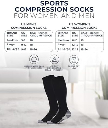 Pembrook 3 Pairs Compression Socks 20-30 mmHg – Compression Socks for Women a…