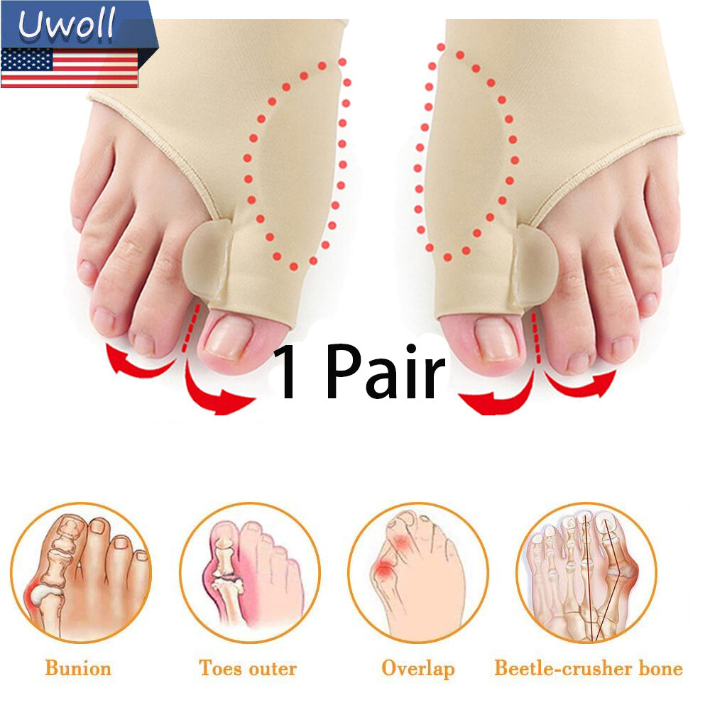 Toe Separator Hallux Valgus Bunion Corrector Orthotics Feet Pain Relief Sleeve
