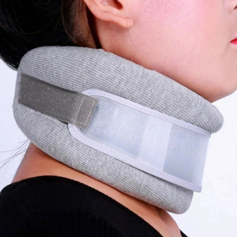 Adjustable Collar Neck Support Brace Soft Cervical Traction Device Pain Relief**