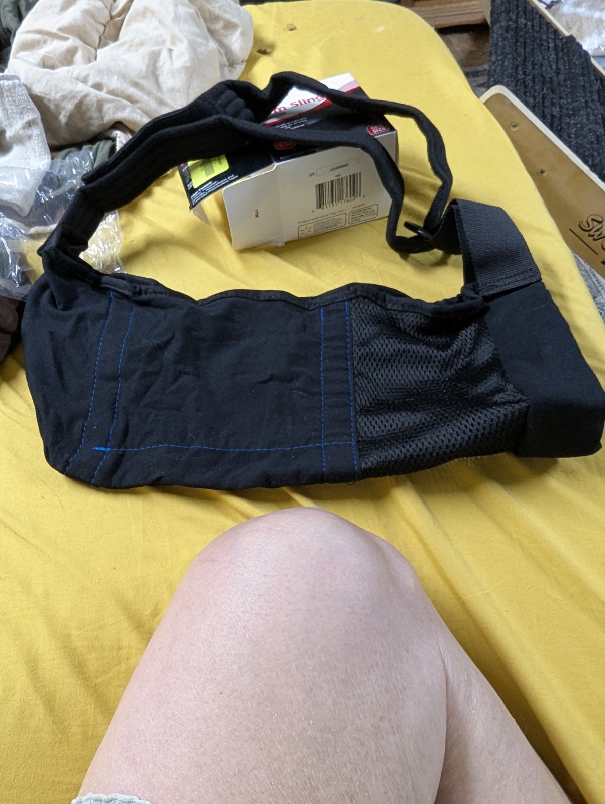 arm sling adult size adjustable left or right arm black new