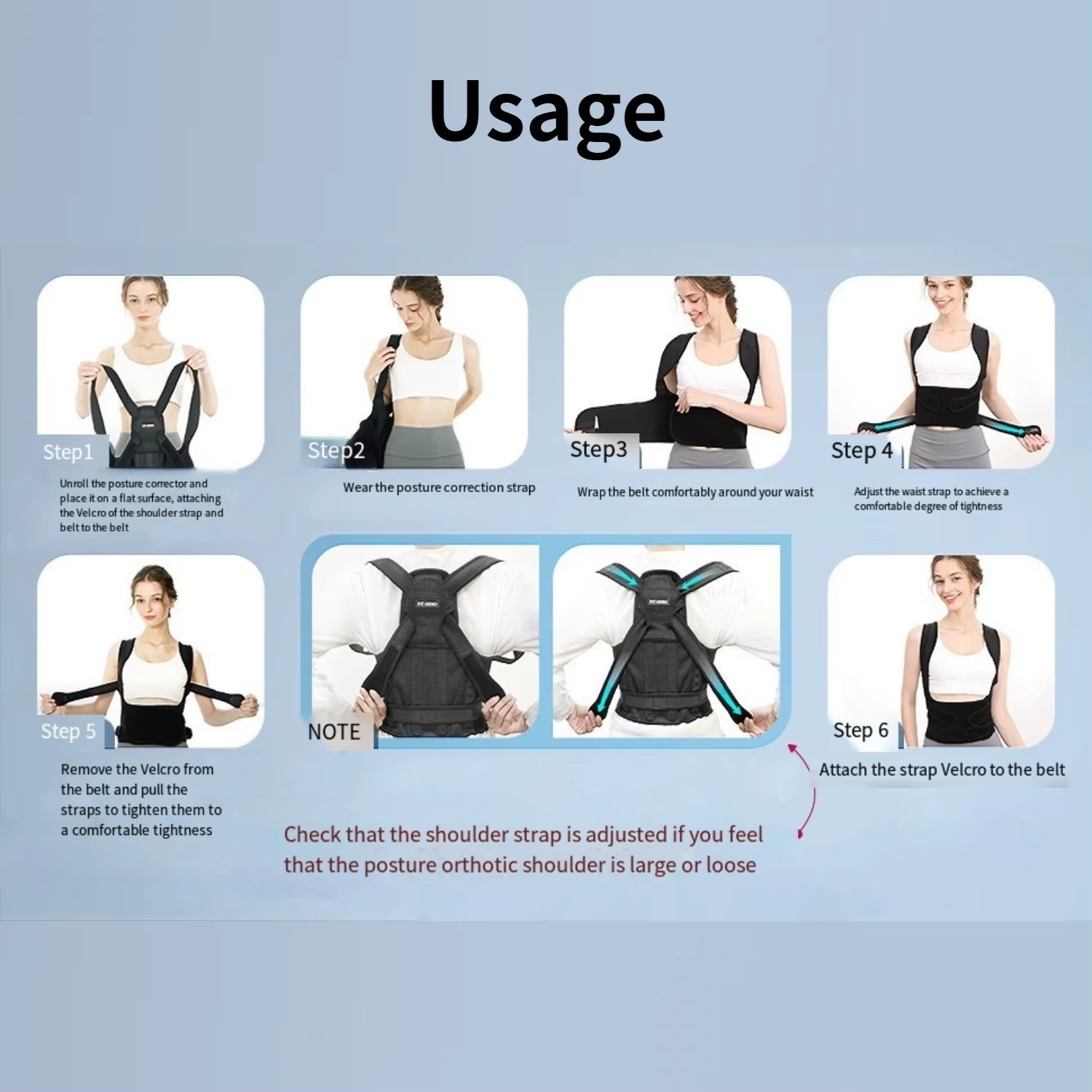 Back Brace Posture Corrector Women Men Shoulder Straightener Adjustable Support