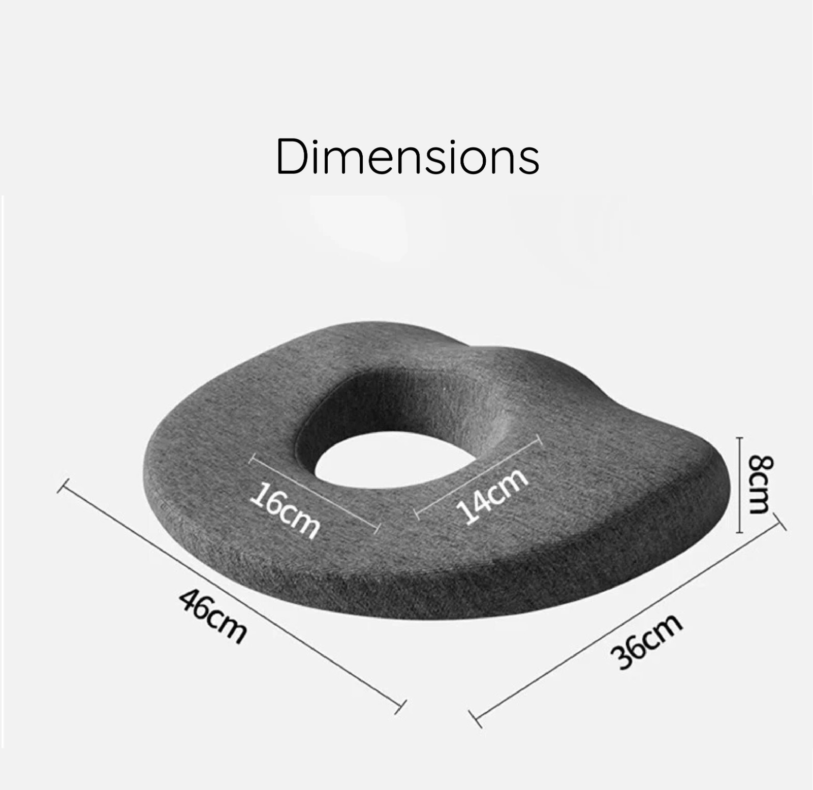 Ring(Donut) Bedsores Cushion Pillow for Wheel Chairs and Bedridden – Memory Foam