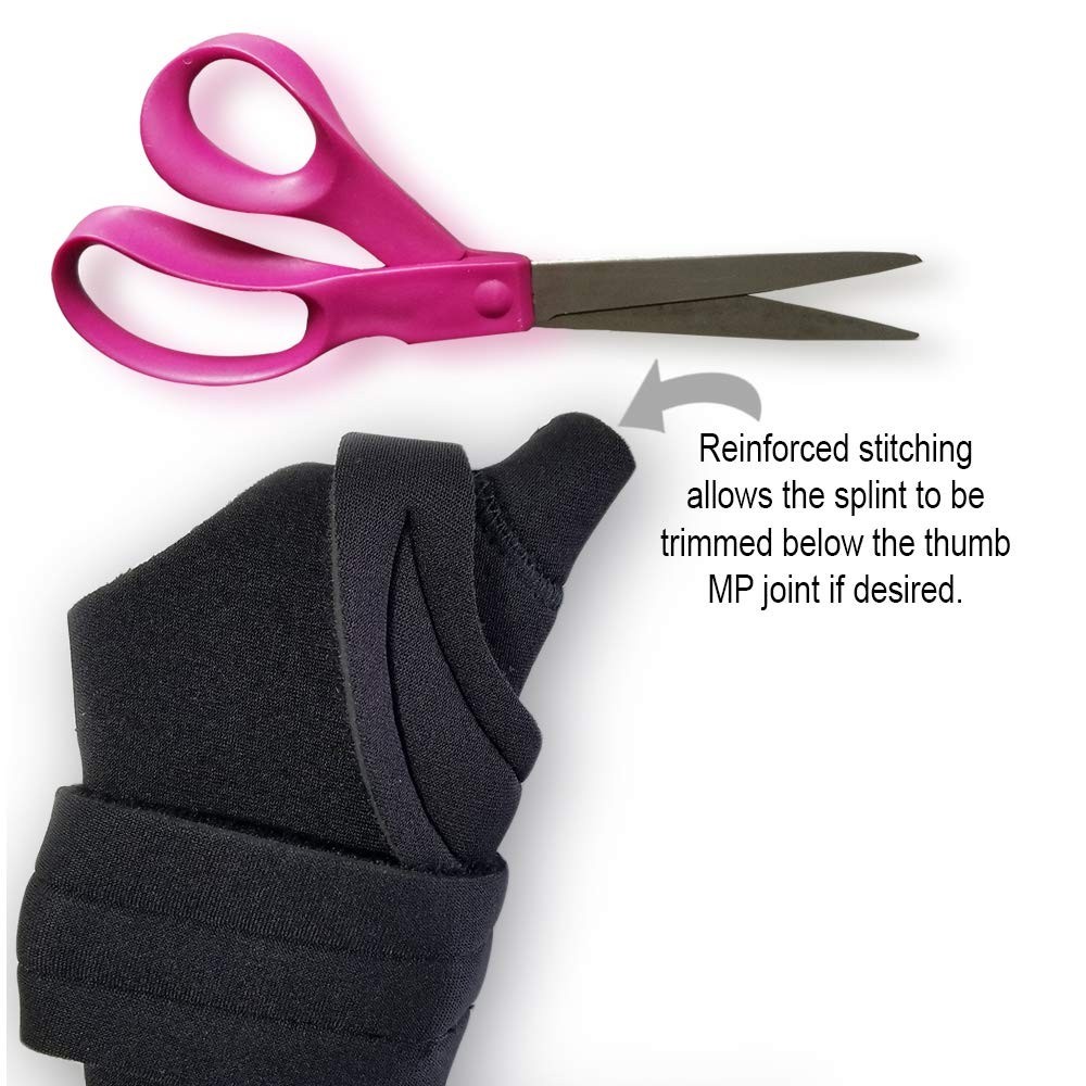 Comfort Cool Wrist Brace with Thumb Support- Arthritis & Tendinitis Relief Black