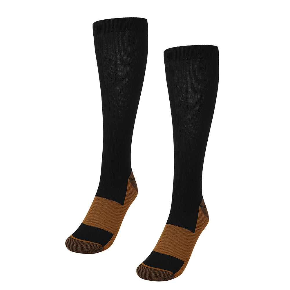 3 Pair Copper Compression Socks Medical 20-30mmHg Graduated Support Mens Womens
