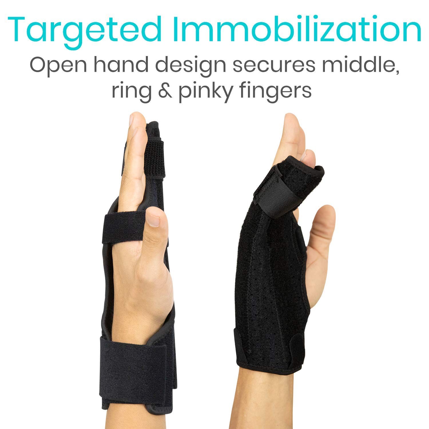 Metacarpal Splint Hand Brace Boxer Fracture Splint Adjustable Two Finger Brace