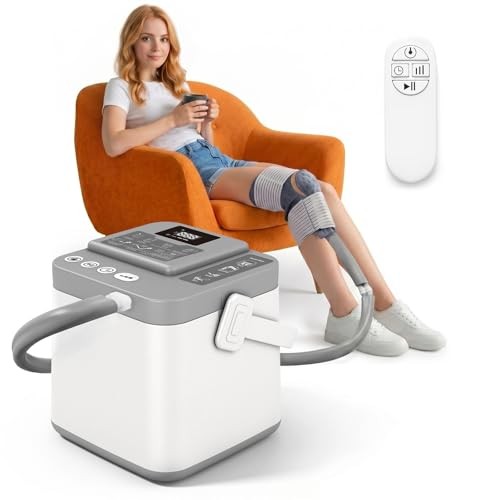 Cold Therapy Machine, Silent Brushless Pump Knee Ice Machine with Cryotherapy