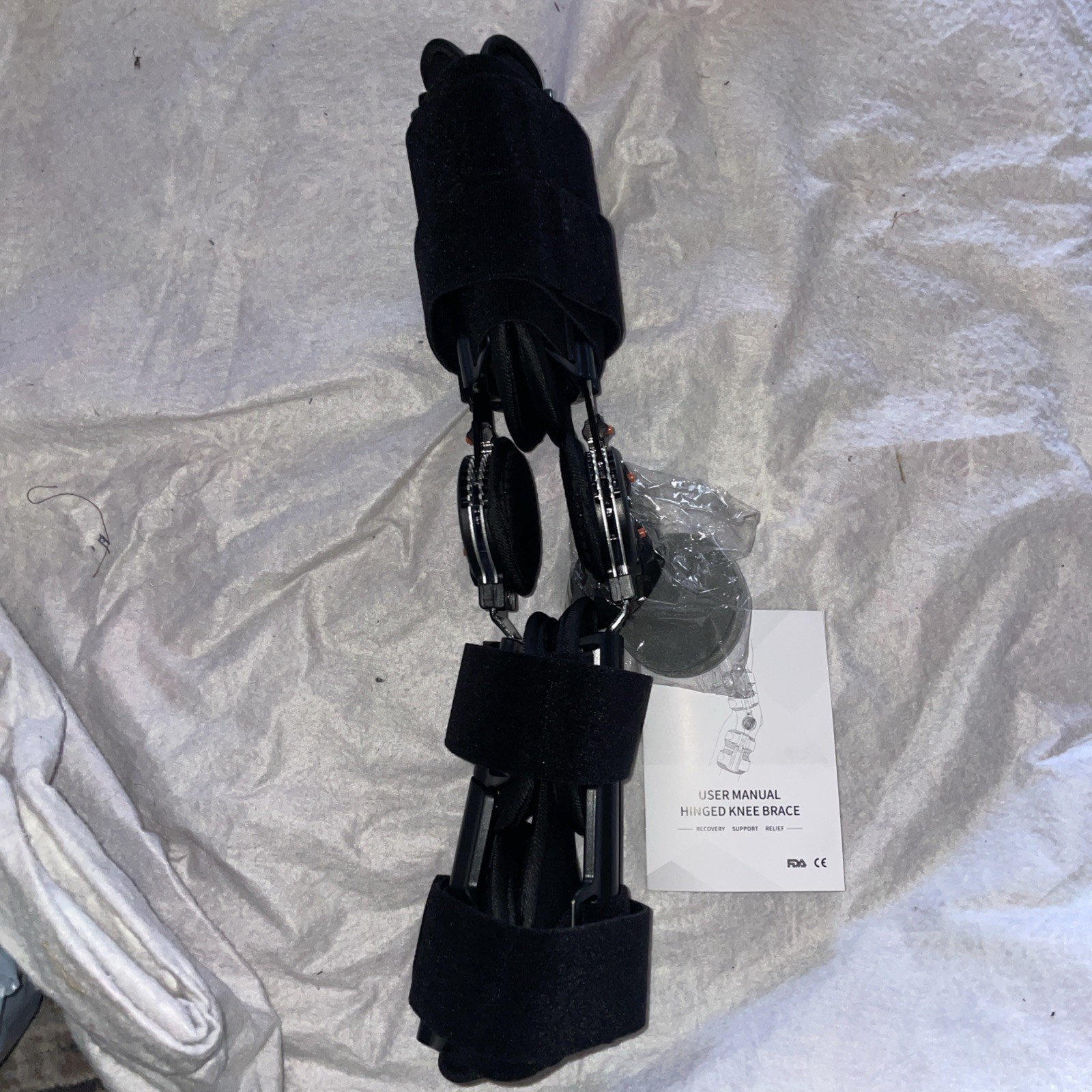 Breg Flexion Extension T-Scope Post-Op Padded Adjustable Hinged Knee Leg Brace