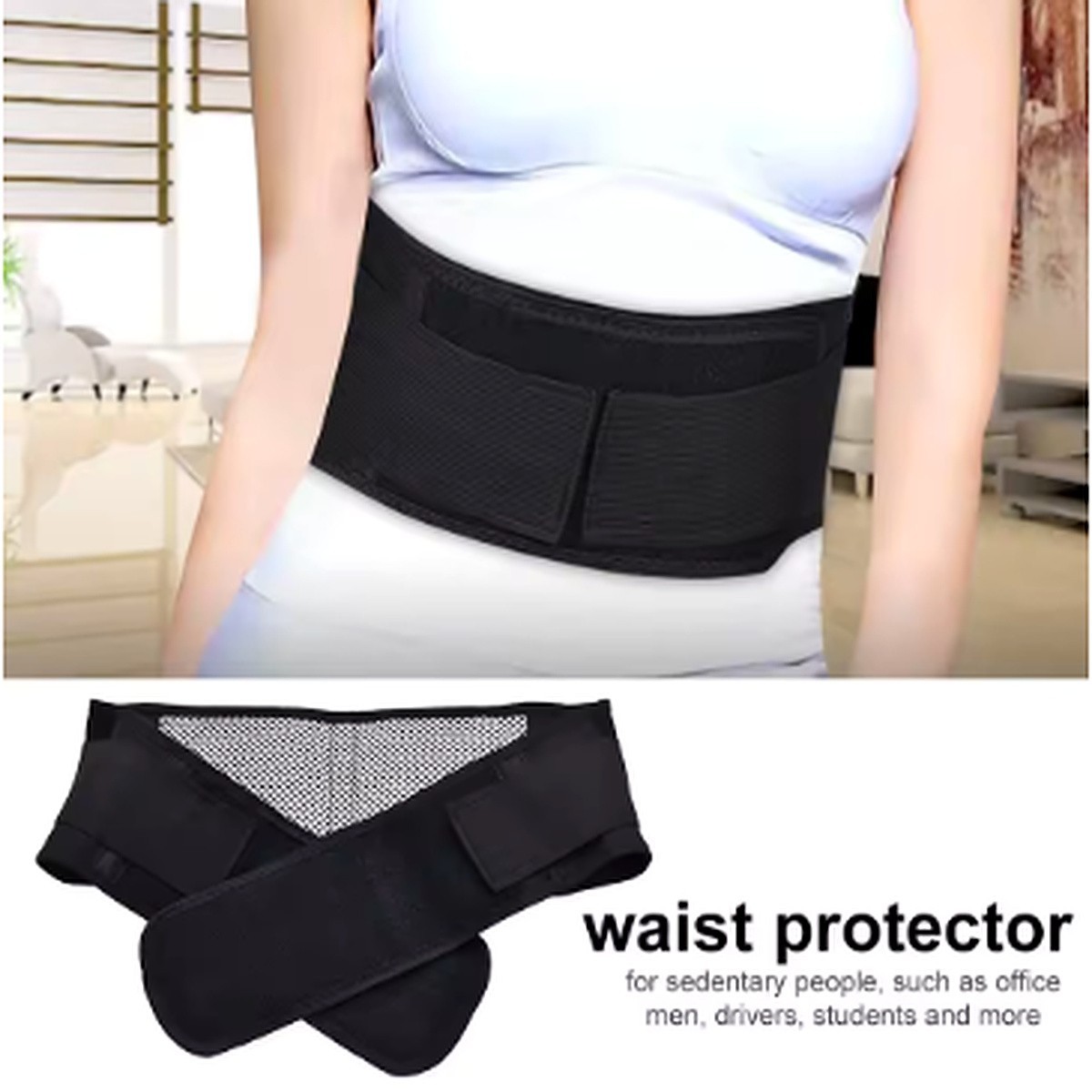 Adjustable Lower Back Brace Lumbar Support Waist Belt Back Support Men Women