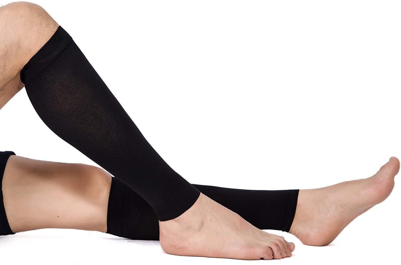 Calf Compression Sleeve for Men & Women, 1 Pair, Footless Compression Socks 2…