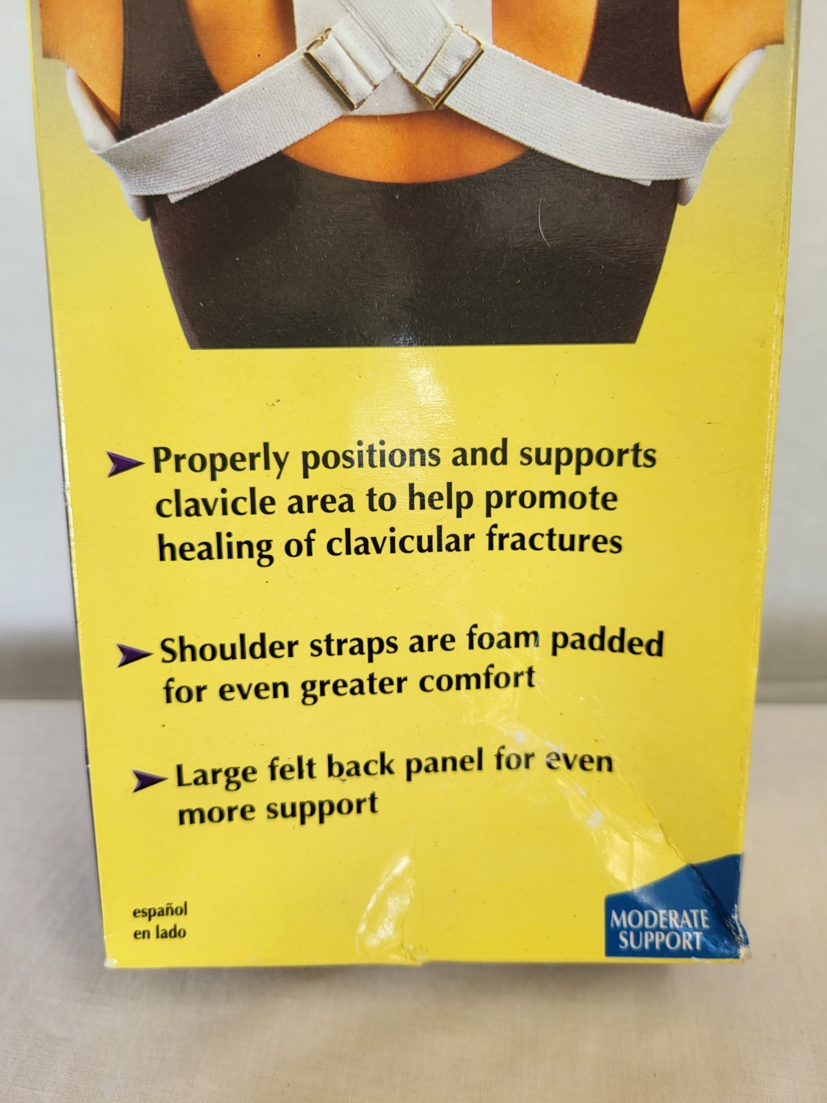 Clavicle Support Shoulder Brace ProCare Felt Foam Buckle Closure Large Preowned