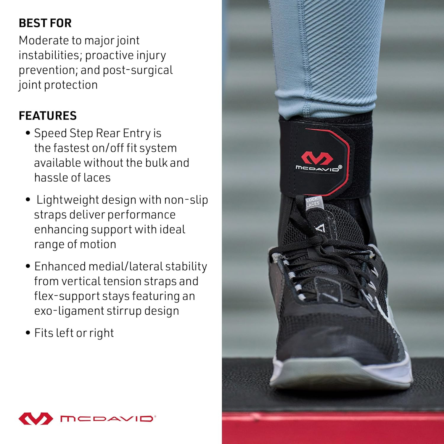 Ankle Brace, Low Profile Lace-Free Phantom Ankle Braces for Men Basketball and M