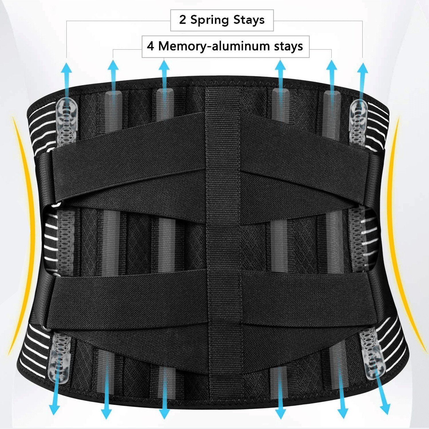Adjustable Lower Back Support Brace Lumbar Pain Relief Waist Belt For Men Women