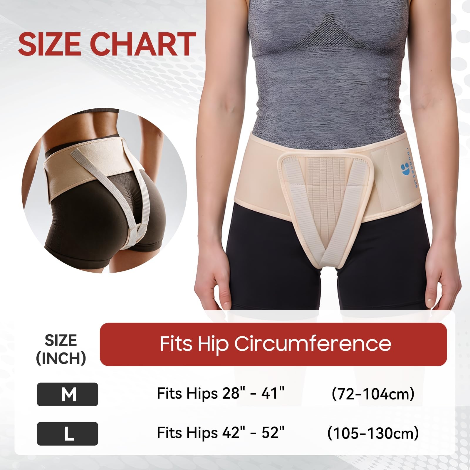 Pelvic Support Belt Uterus Support Belt Women’s Brace for Treating Dropped Bladd