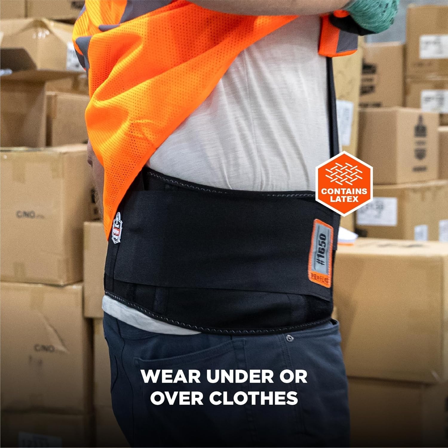 Comfortable ProFlex 1650 Back Support Belt with Removable Straps – Large Size