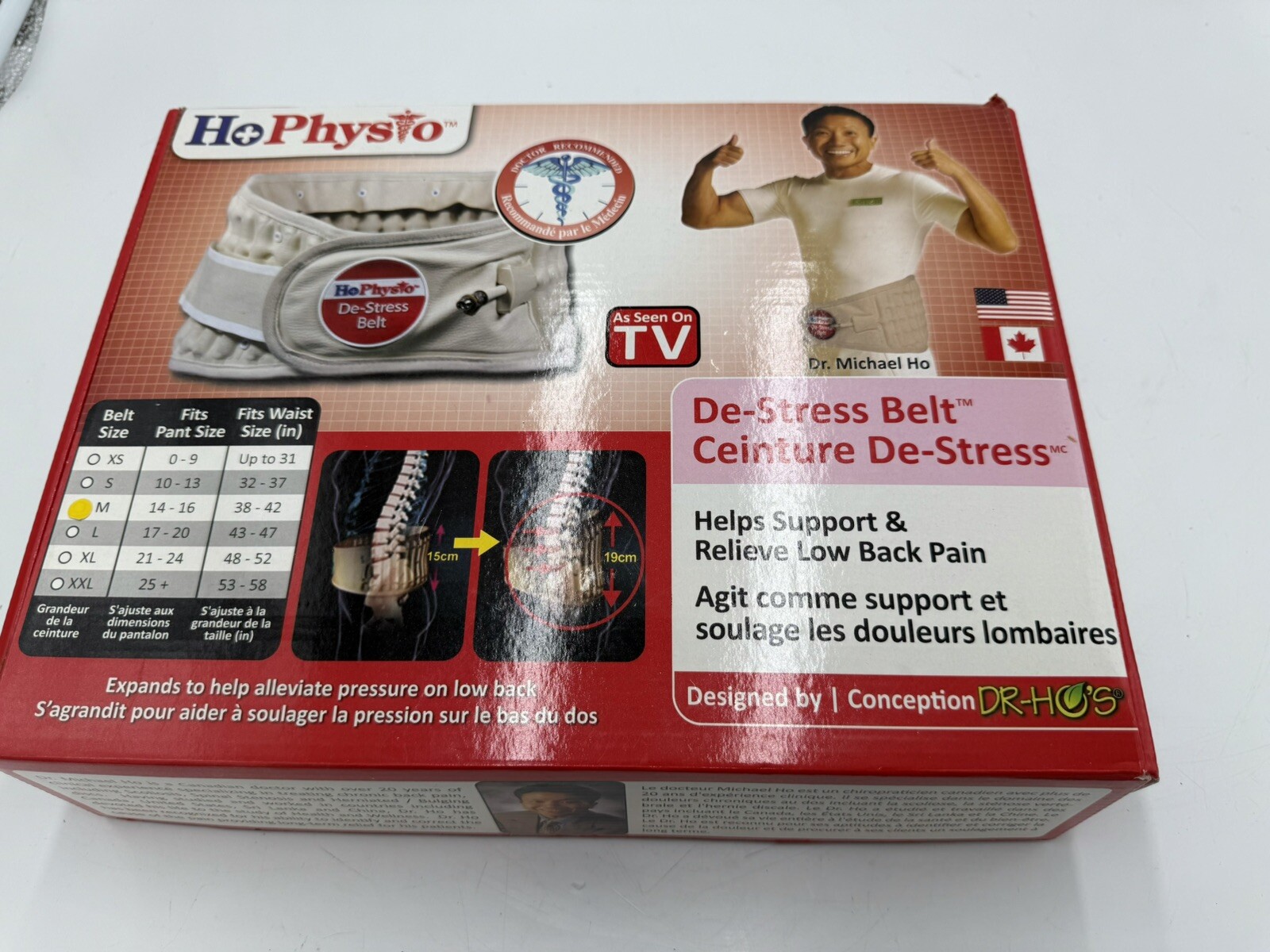 Dr. Ho’s HoPhysio Decompression De-Stress Belt & Pump Size M 38-42 Waist