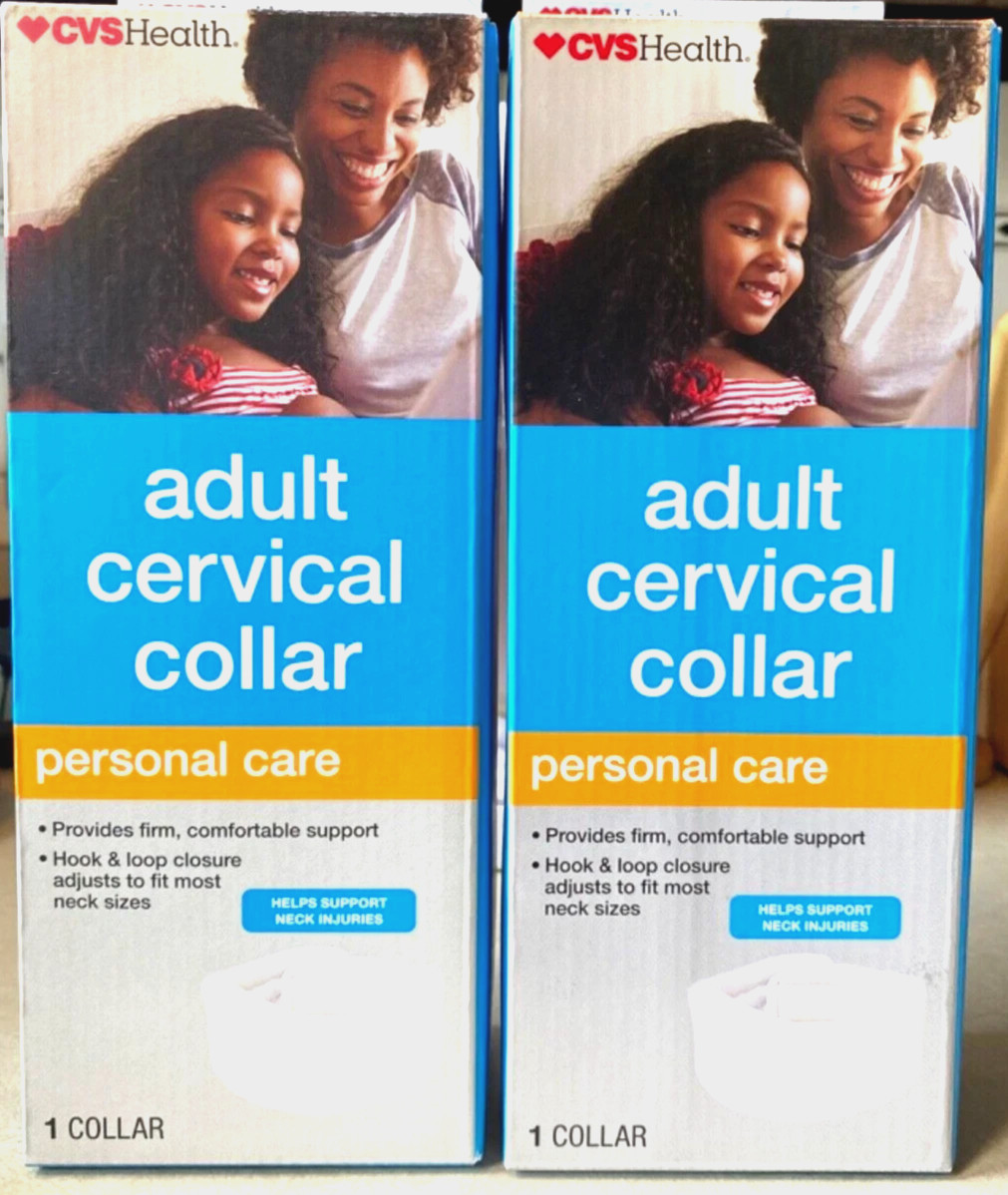 Adult Adjustable Cervical Collar – One Size Fits All – CVS (2) Free Ship!!