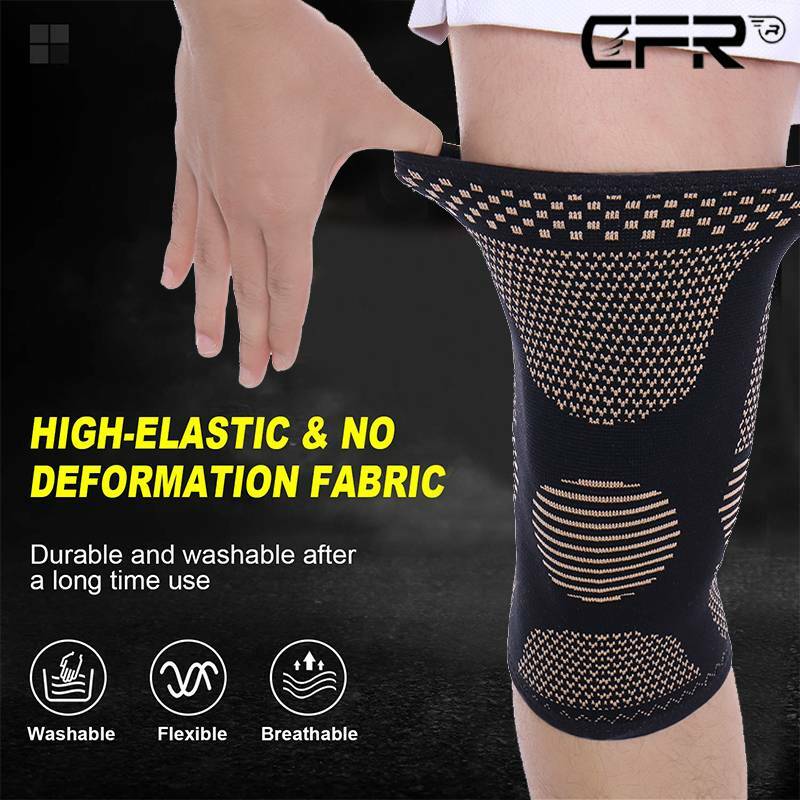 Copper Infused Knee Support Compression Sleeve Brace for Joint Pain Arthritis US