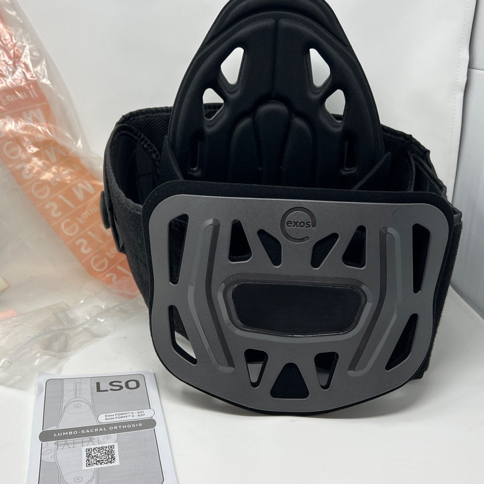 Exos Form II 631 Lumbar Support Brace Small/Medium POSTERIOR/ANTERIOR SUPPORTS