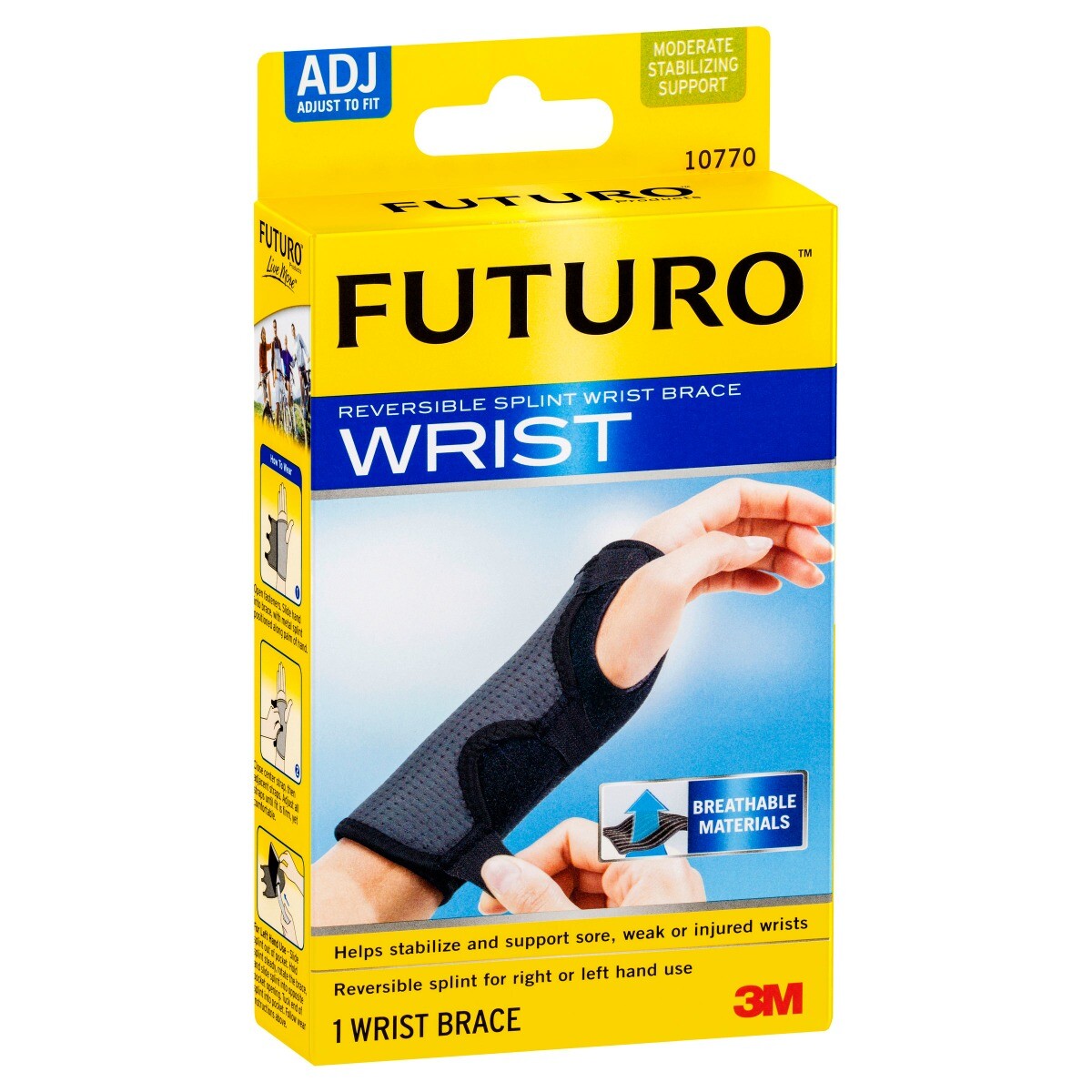 3M FUTURO Comfort Stabilizing Reversible Splint Wrist Brace Adjustable Support