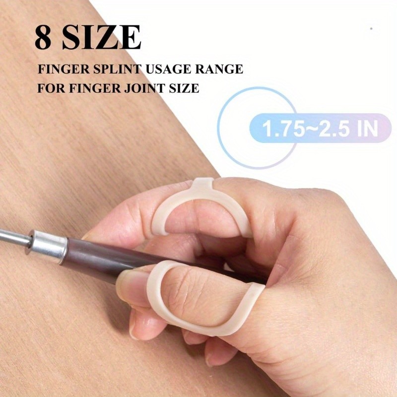 Precision-Made Reliable Economical Compact 8PCS Oval Finger Splint Support Brace