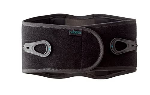 Aspen Lumbar Support Brace Medium Black Relieves Low Back Pain Adjustable