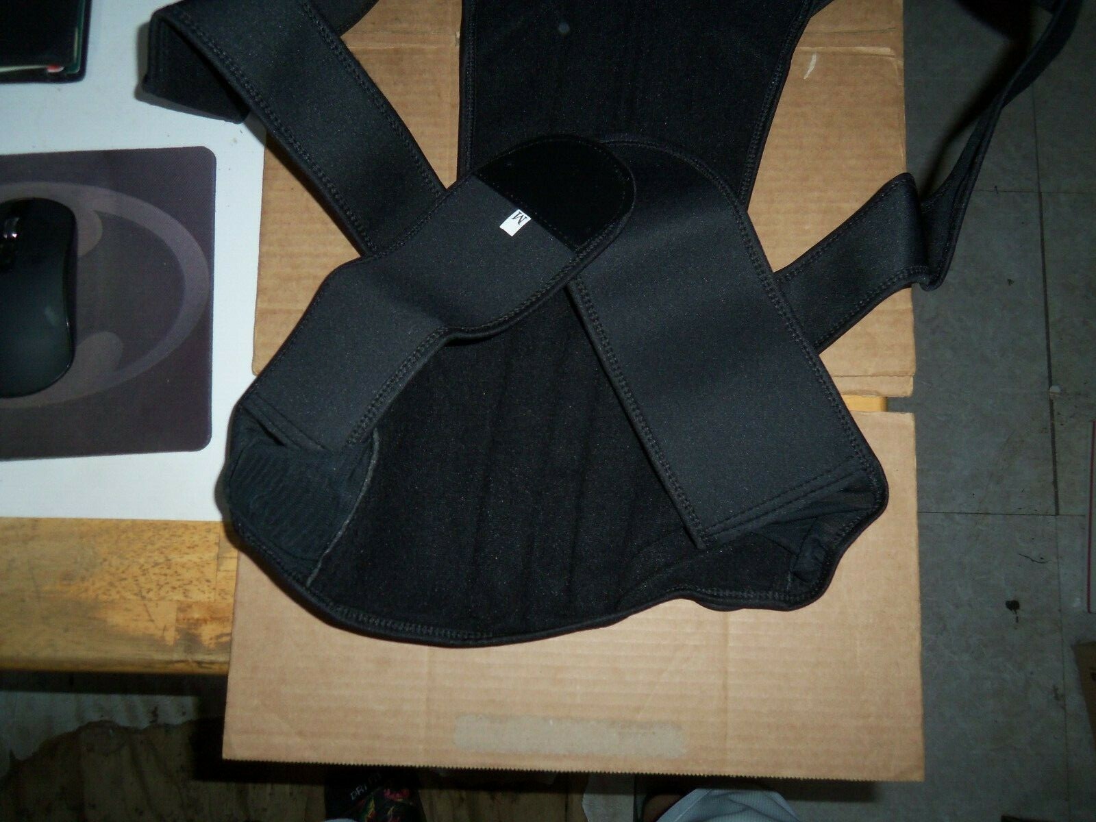 MESH POSTURE CORRECTOR BACK/SPINE & LUMBAR SUPPORT MEDIUM BLACK unsealed