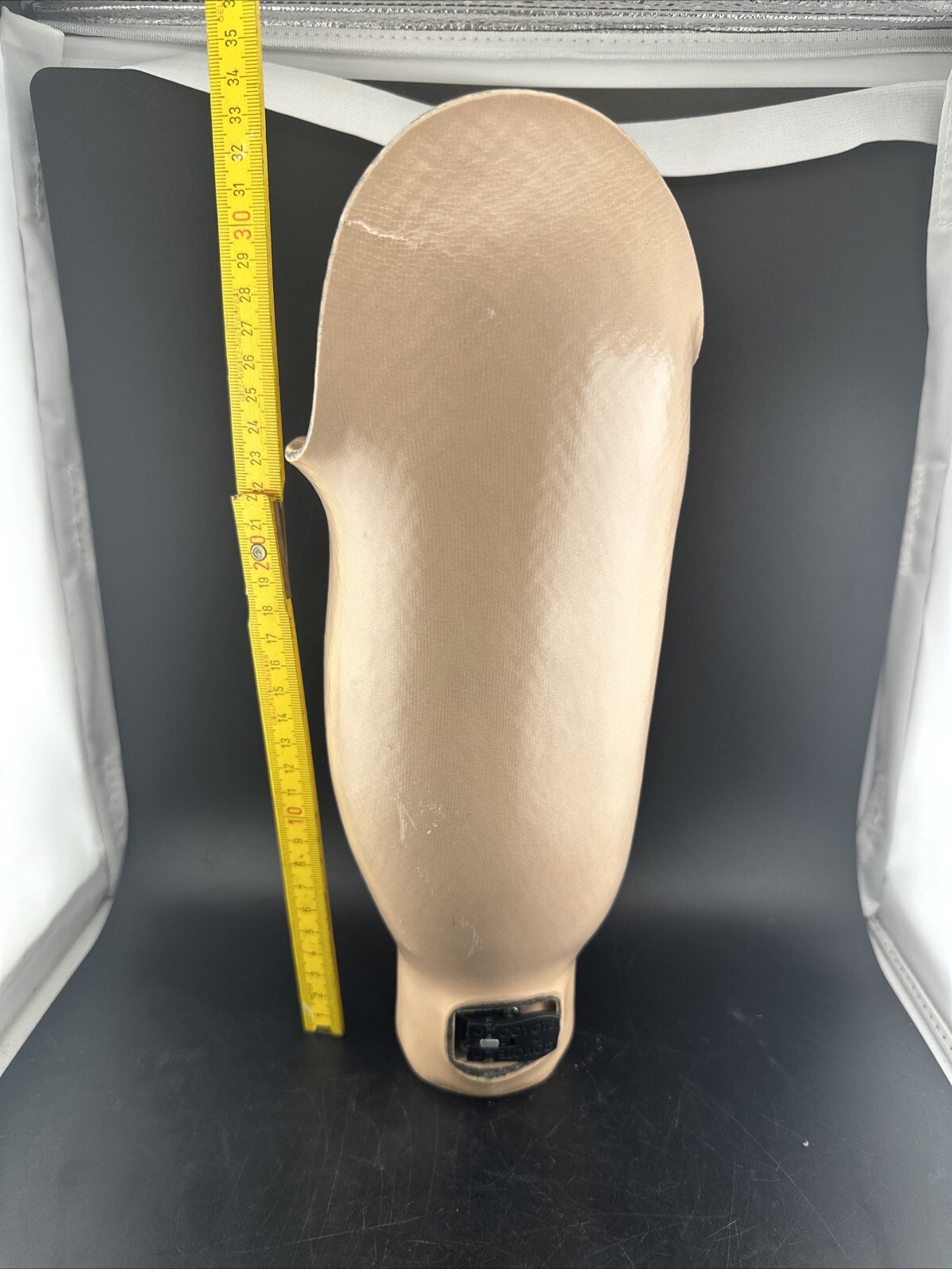 Prosthetic Left Below Knee Prosthetic Socket. Not For Medical Use.